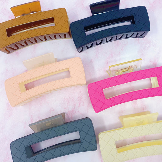 Quilted Chic Hair Claw Set Of 3 by Ellisonyoung.com