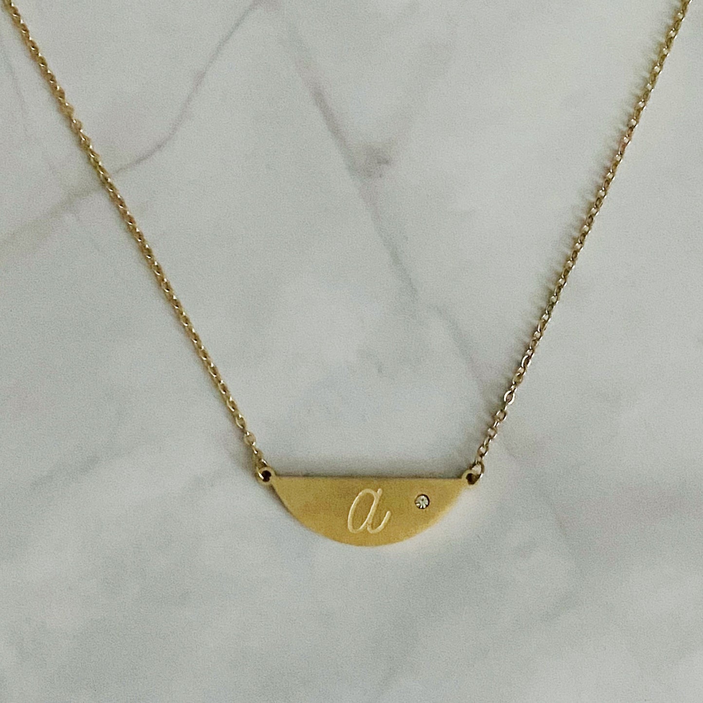 Hamilton Sphere Initial Necklace by Ellisonyoung.com