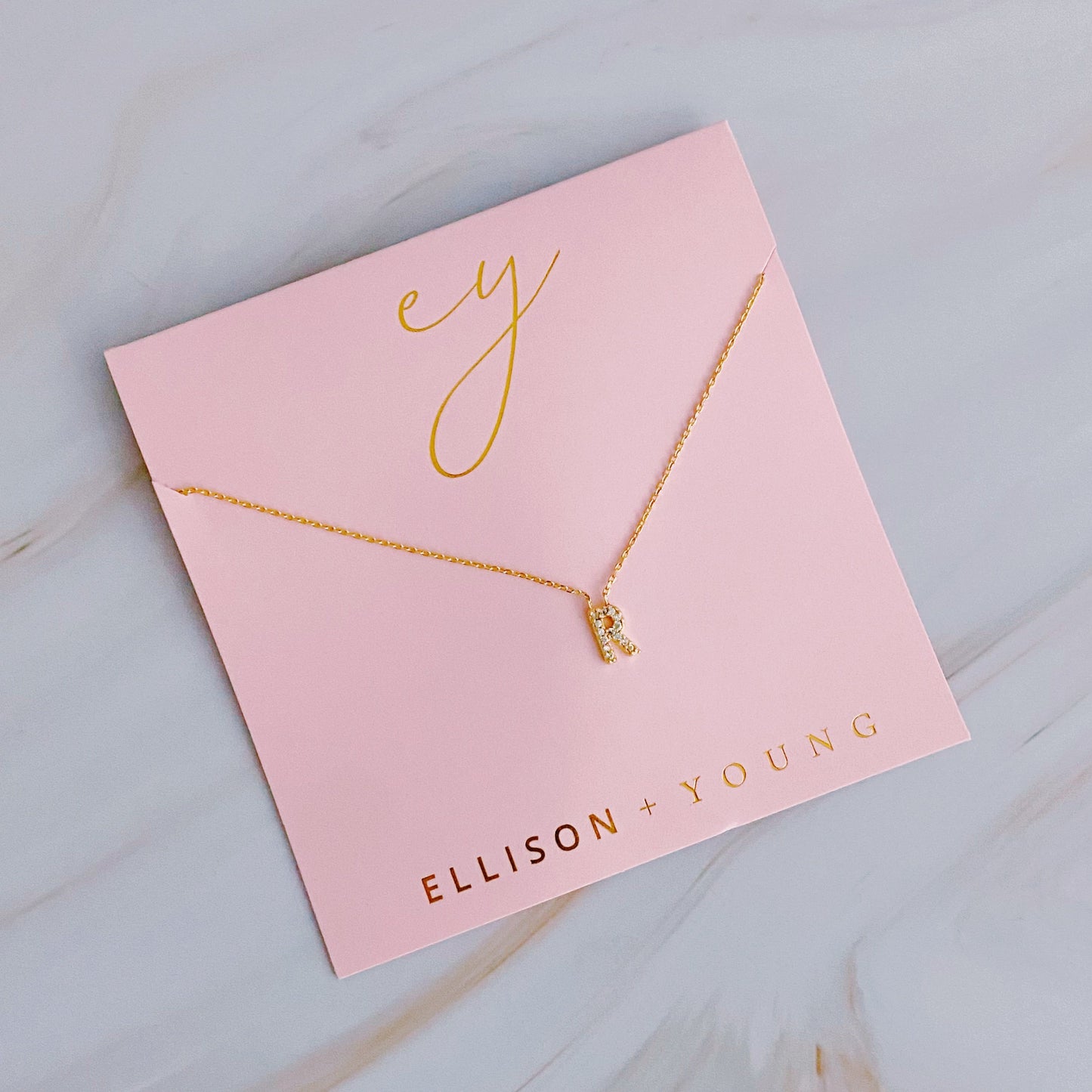 Understated Beauty Initial Necklace by Ellisonyoung.com