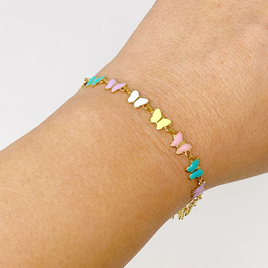 Linked Butterflies Bracelet by Ellisonyoung.com