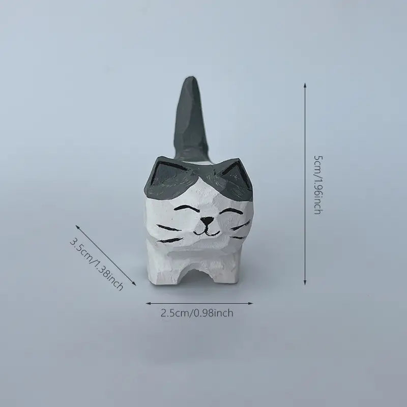 Mini Cat Figurine - Desktop Home Decor (1 Piece)