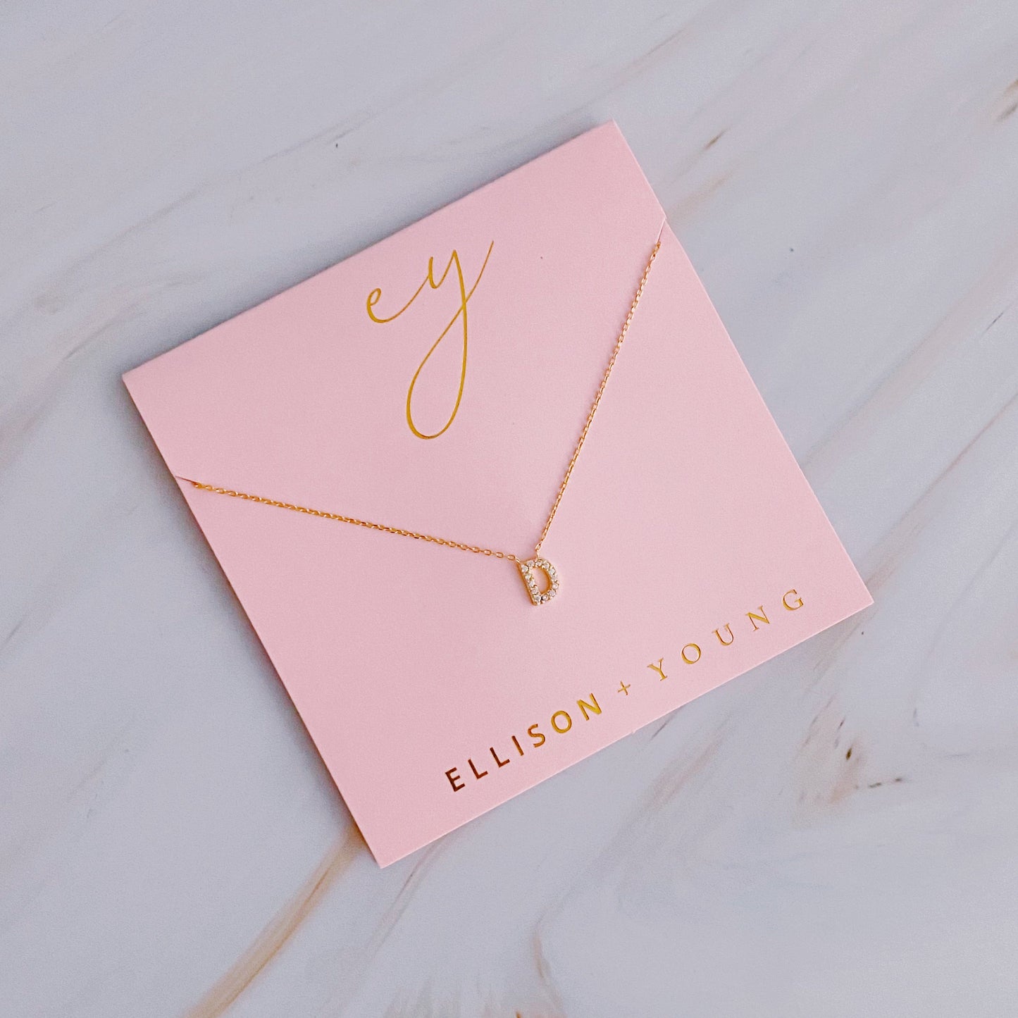Understated Beauty Initial Necklace by Ellisonyoung.com