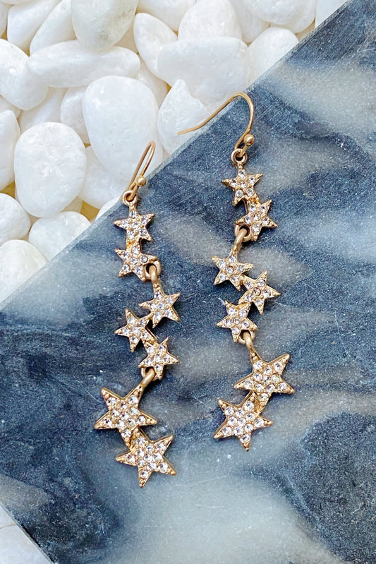Line Dancing Star Earrings by Ellisonyoung.com