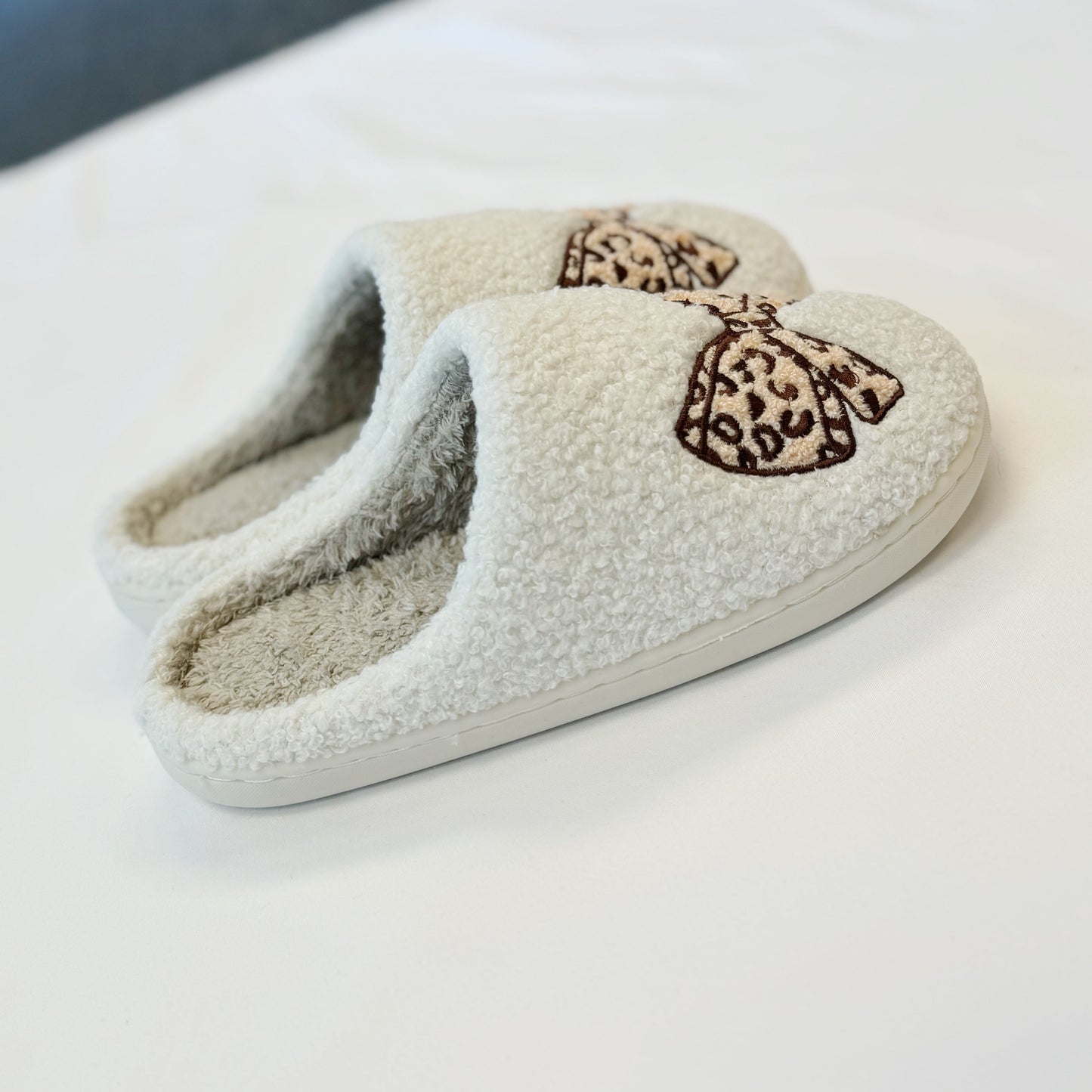 Emily Bow Cozy Lounge Slippers by Ellisonyoung.com