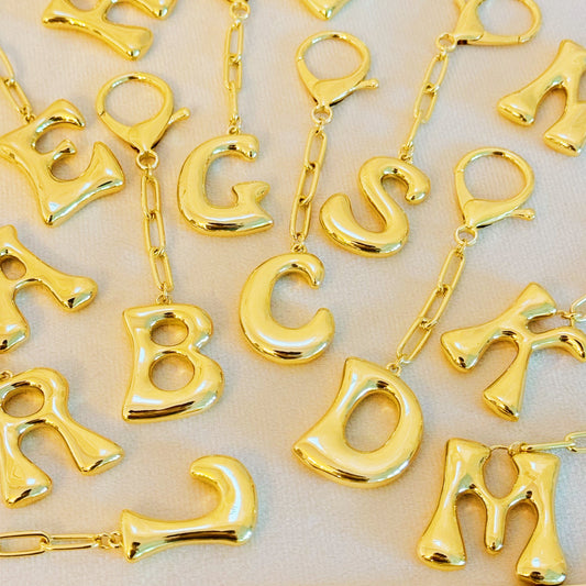 Whimsy Balloon Letter Initial Bag Charm by Ellisonyoung.com