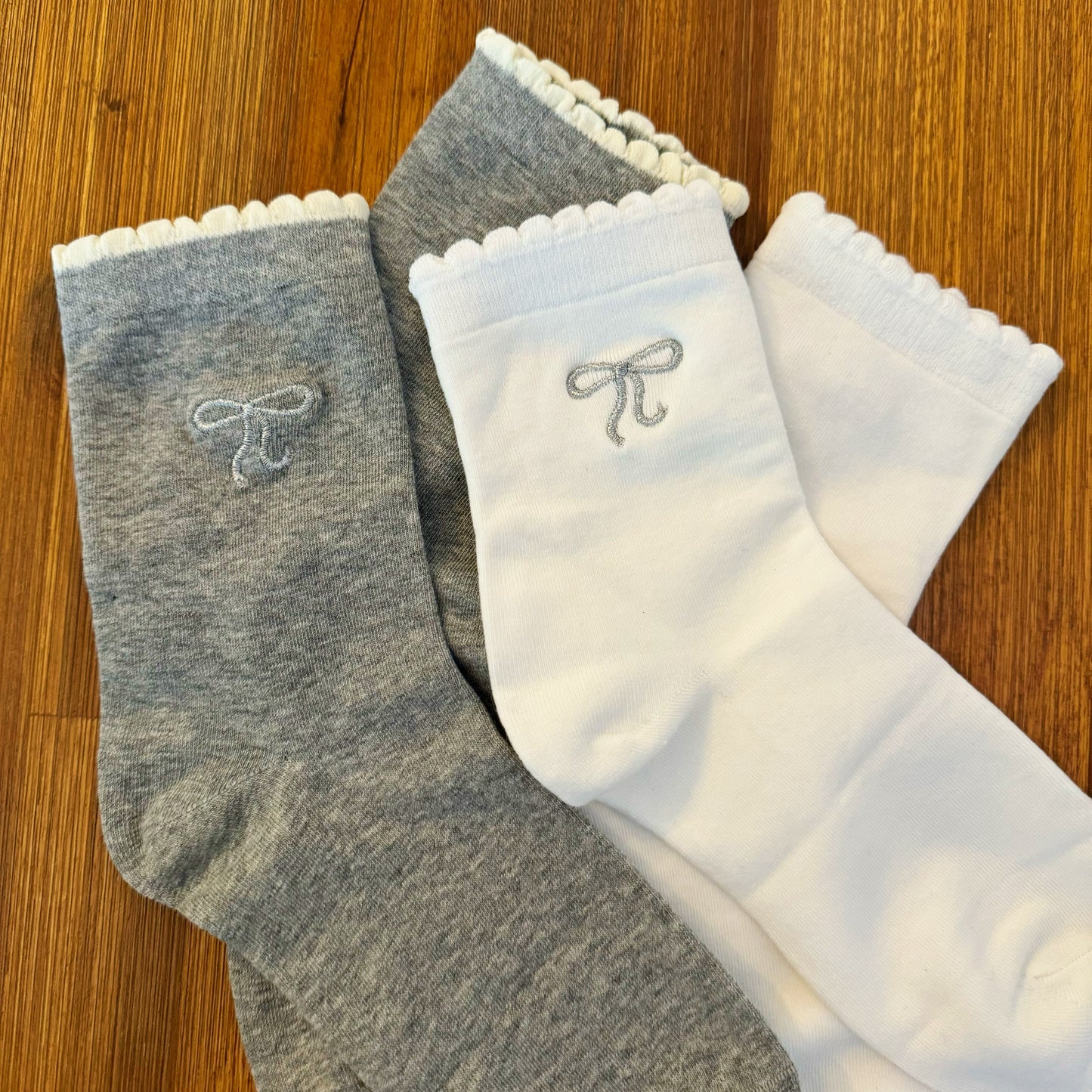 Bow Bow Socks Set Of 2 by Ellisonyoung.com