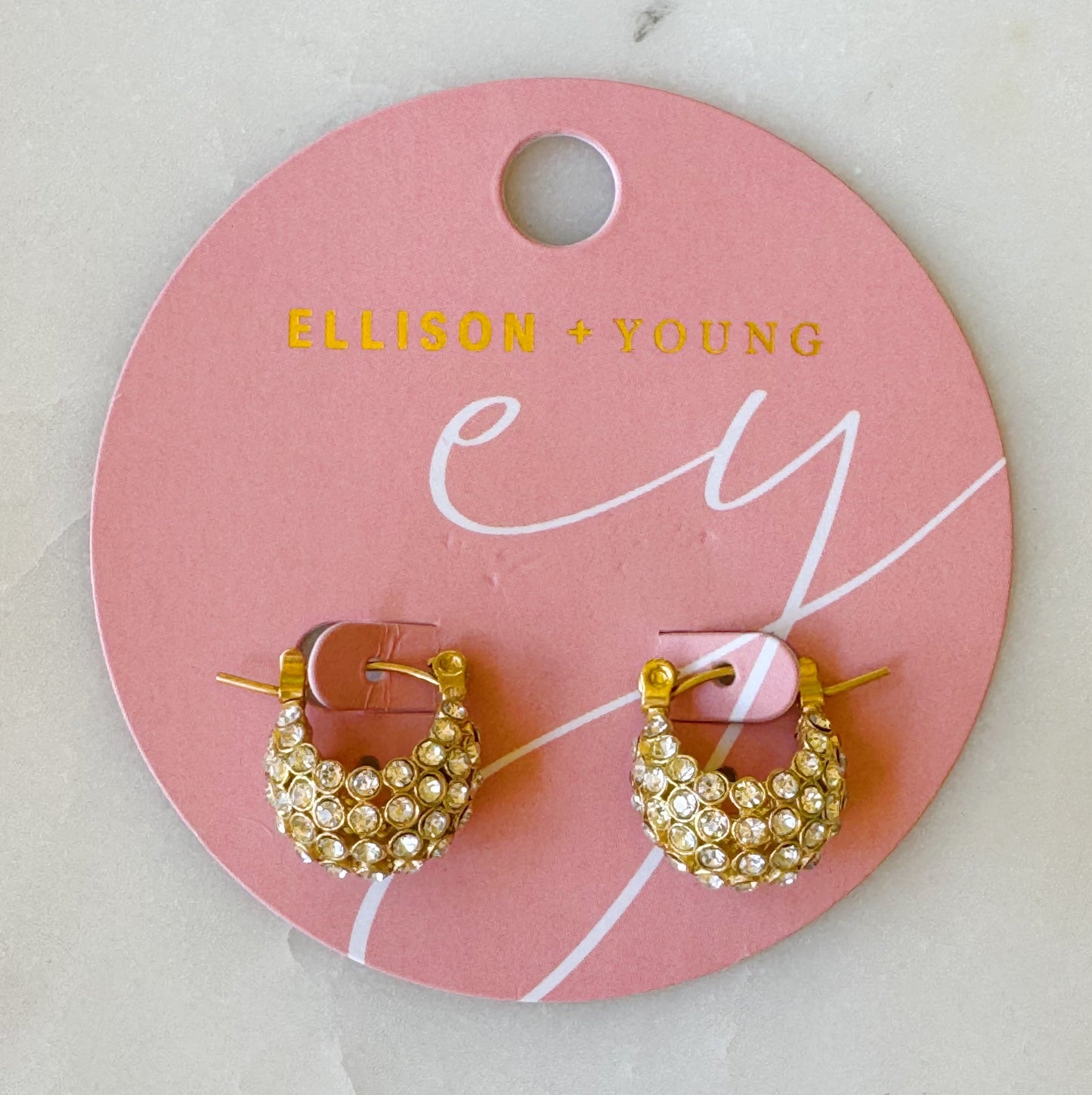 Sparkle Knit Classy Hoop Earrings by Ellisonyoung.com