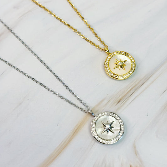 Shine Compass Open Locket Pendant Necklace by Ellisonyoung.com