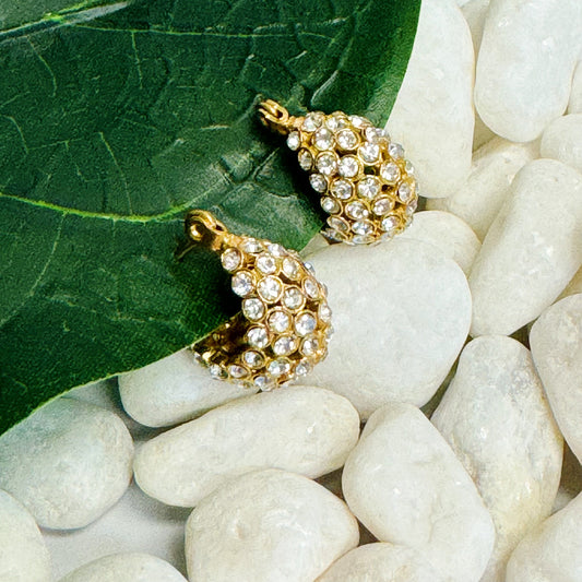 Sparkle Knit Classy Hoop Earrings by Ellisonyoung.com