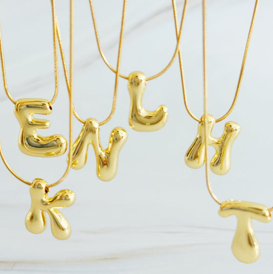 Balloon Letter Initial Necklace by Ellisonyoung.com