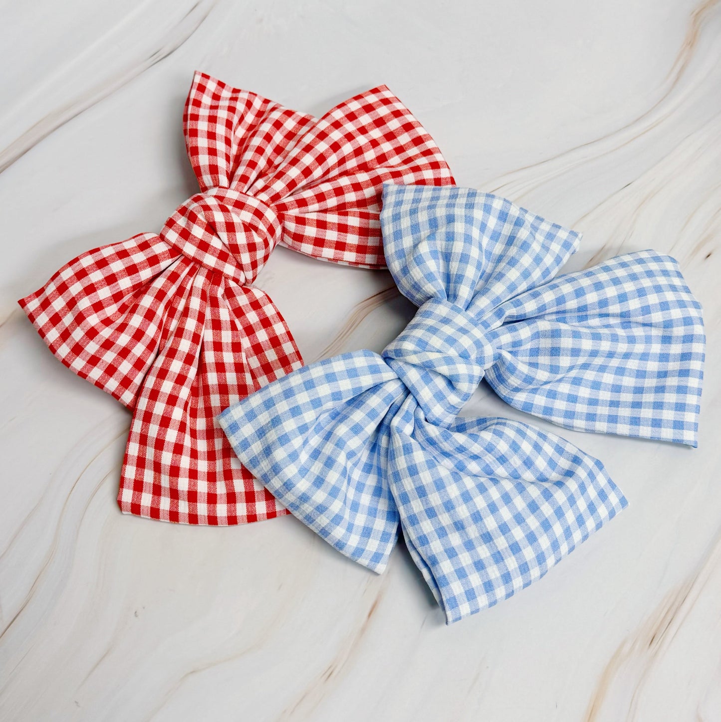 Gingham Bow Pretty Bow Hair Clip by Ellisonyoung.com