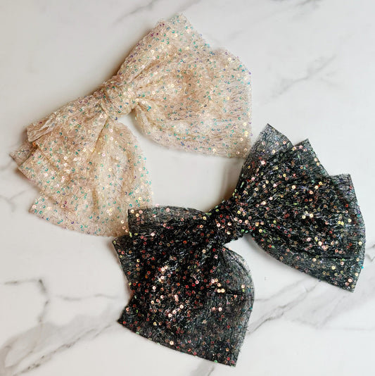 Shimmer Lover Bow Hair Clip by Ellisonyoung.com