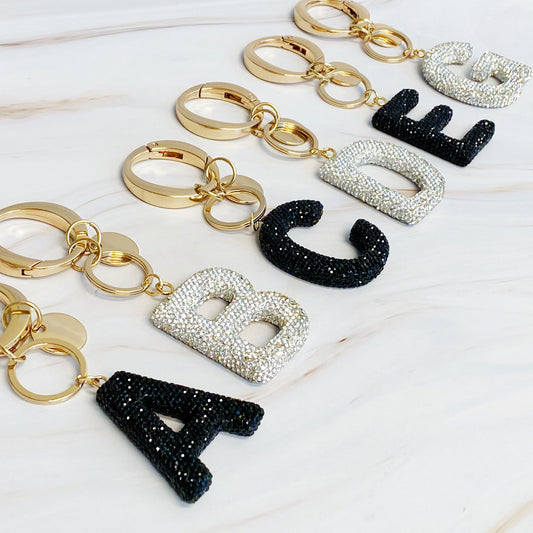 It Girl Glam Initial Key Chain by Ellisonyoung.com