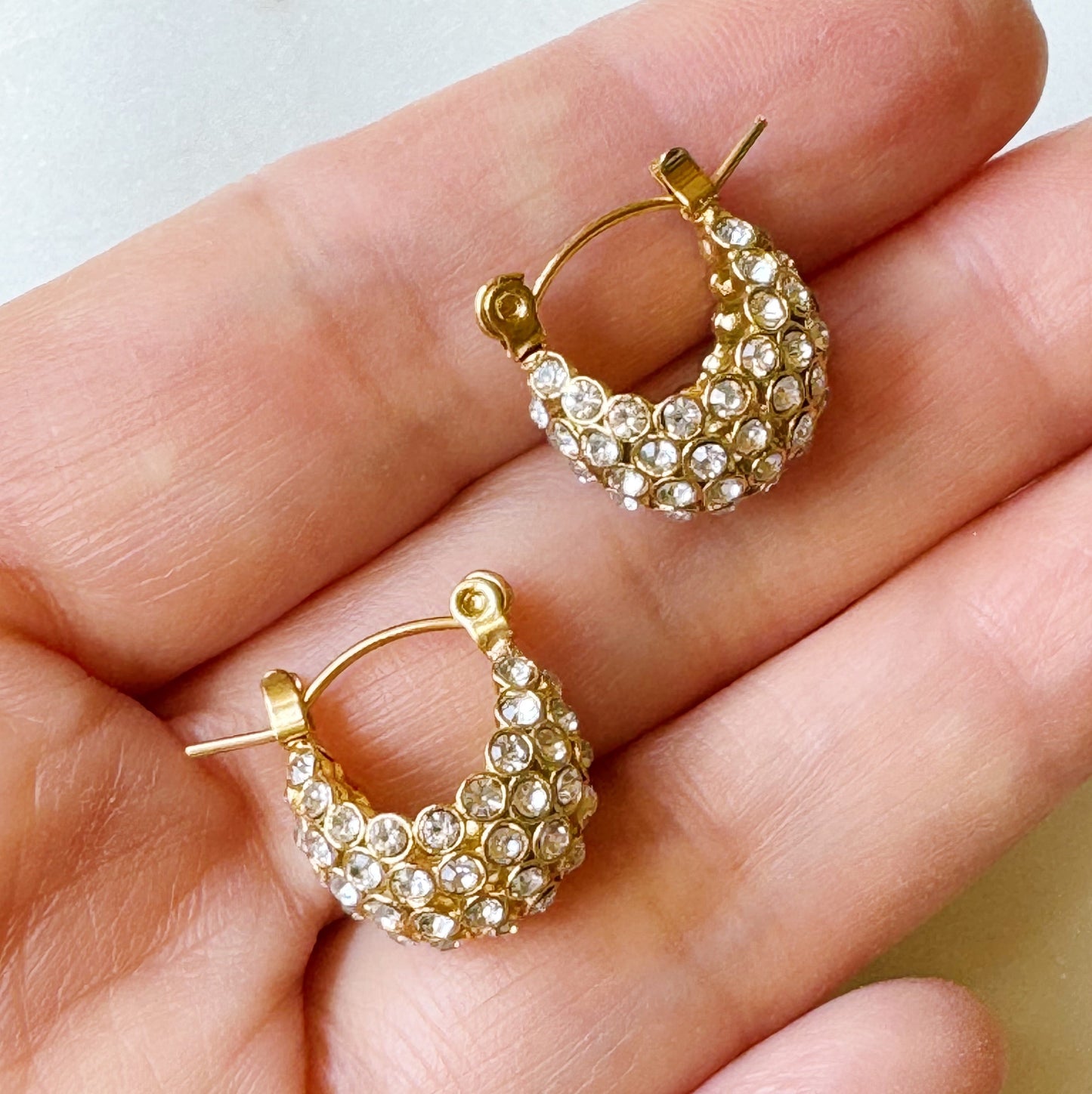 Sparkle Knit Classy Hoop Earrings by Ellisonyoung.com