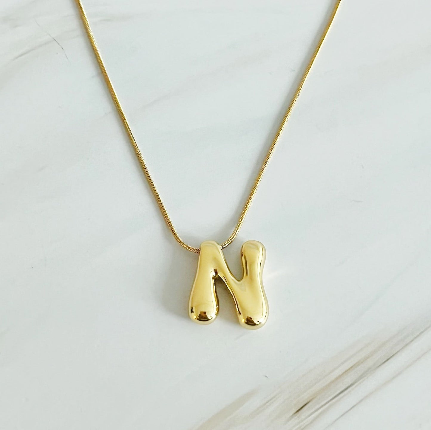 Balloon Letter Initial Necklace by Ellisonyoung.com