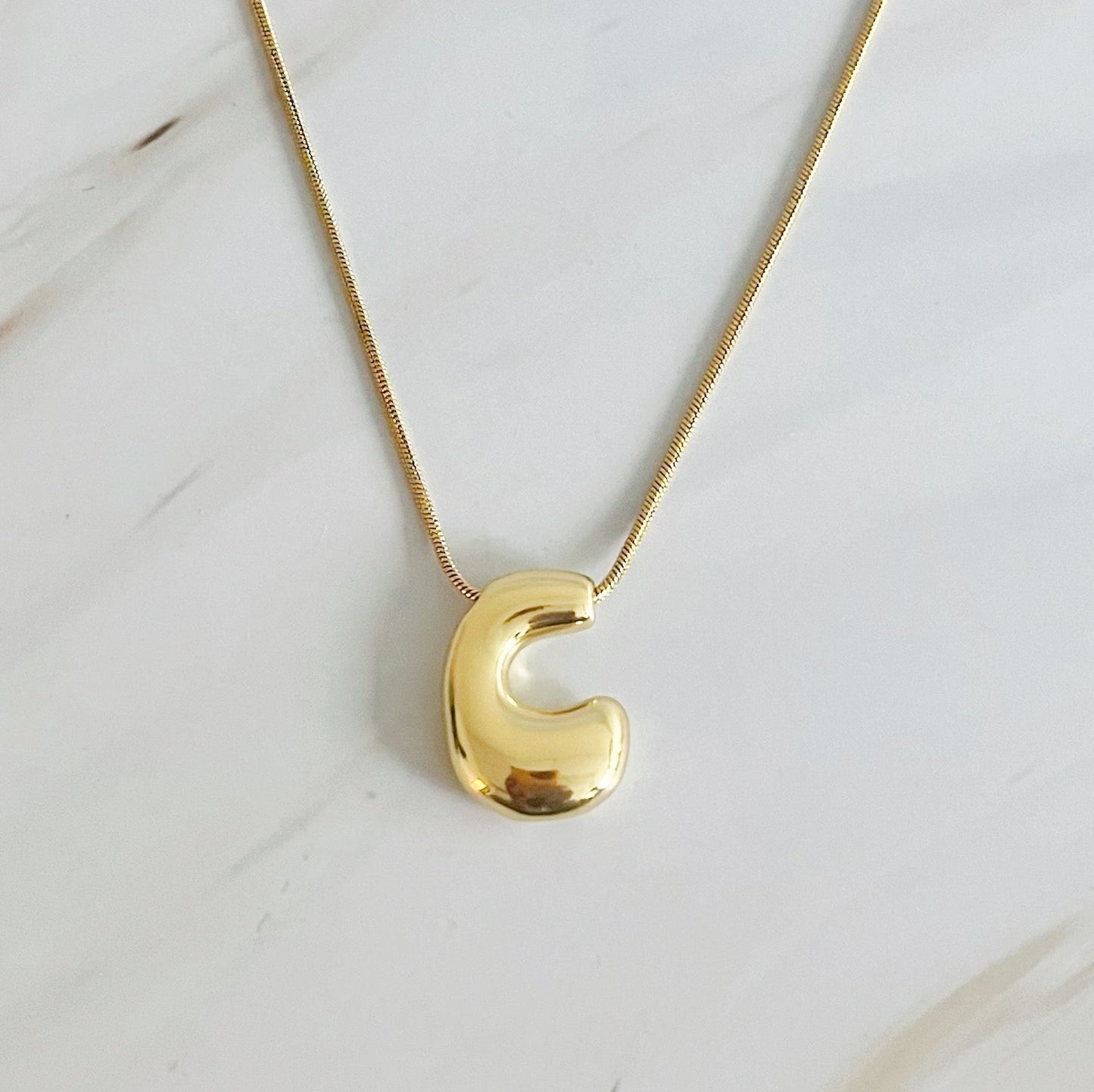 Balloon Letter Initial Necklace by Ellisonyoung.com