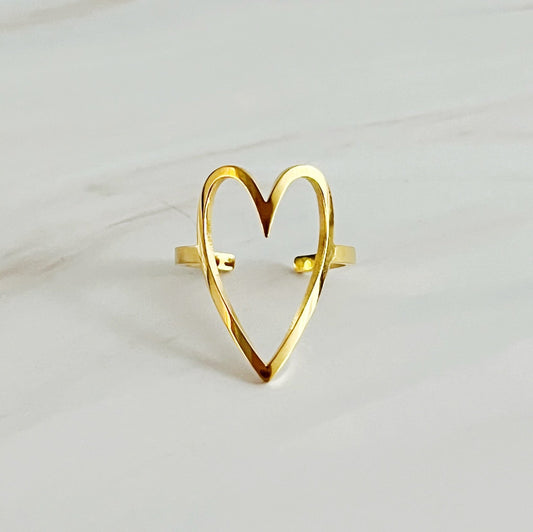 Open Heart Lovely Ring by Ellisonyoung.com