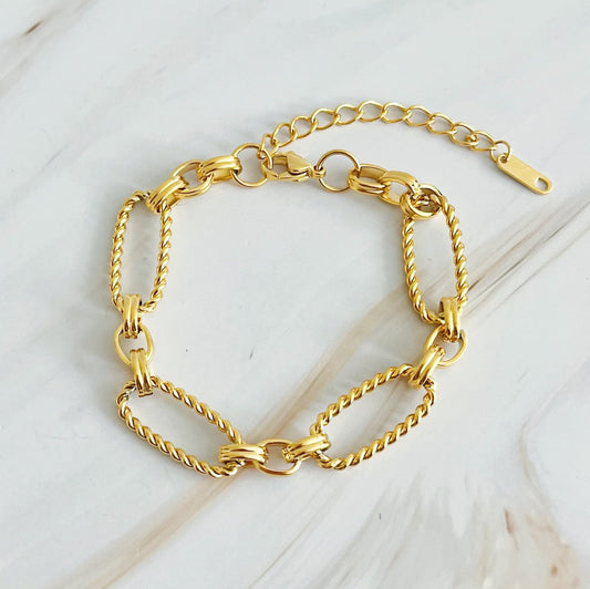 Alternatively Linked Cabled Bracelet by Ellisonyoung.com