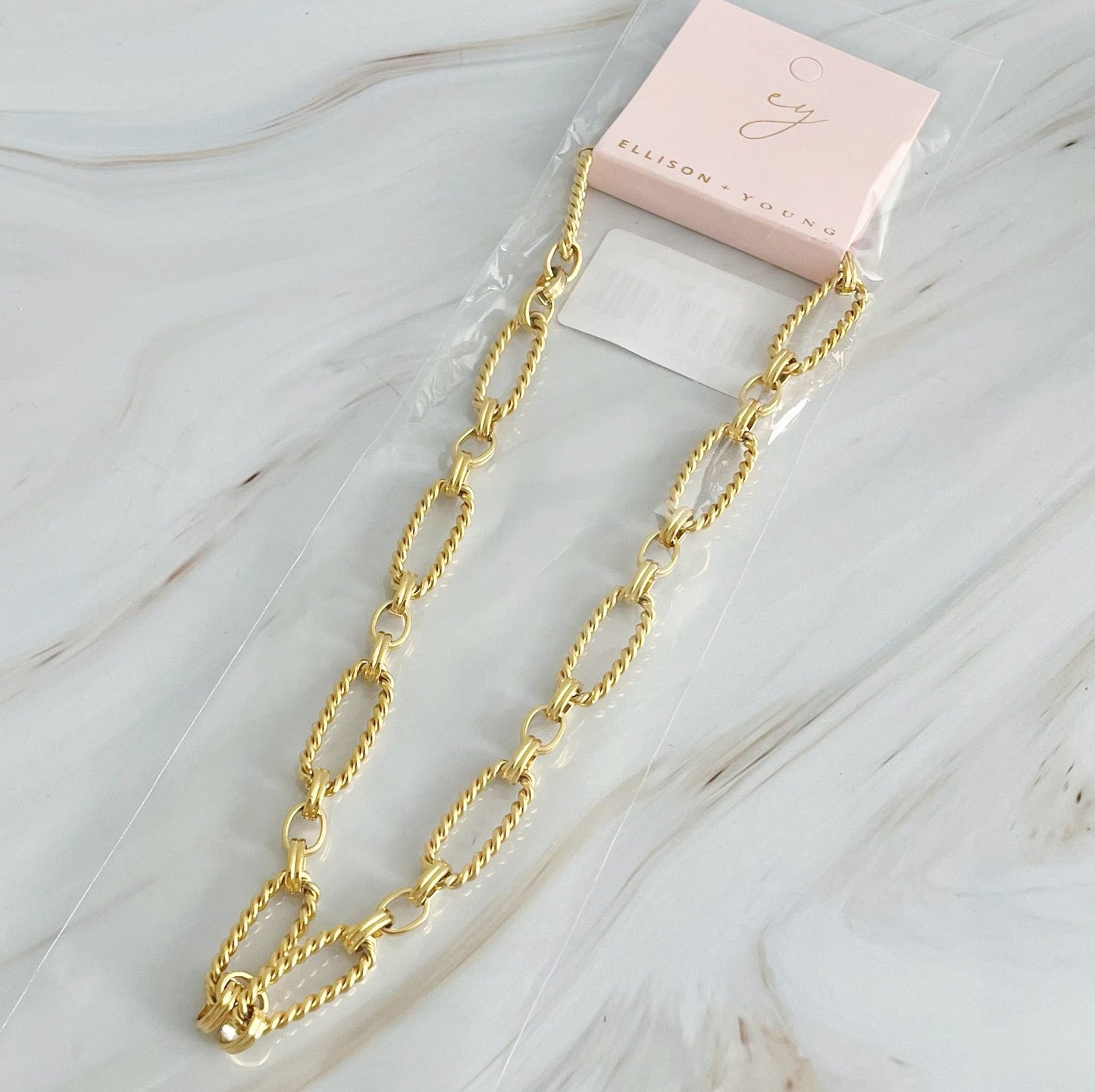 Alternatively Linked Cabled Necklace by Ellisonyoung.com