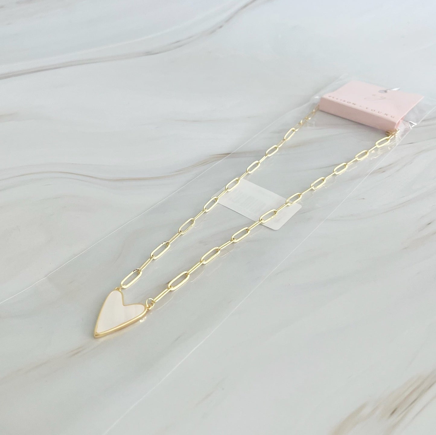 My Heart Link Chain Necklace by Ellisonyoung.com