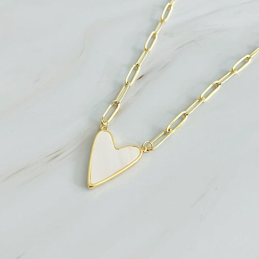 My Heart Link Chain Necklace by Ellisonyoung.com