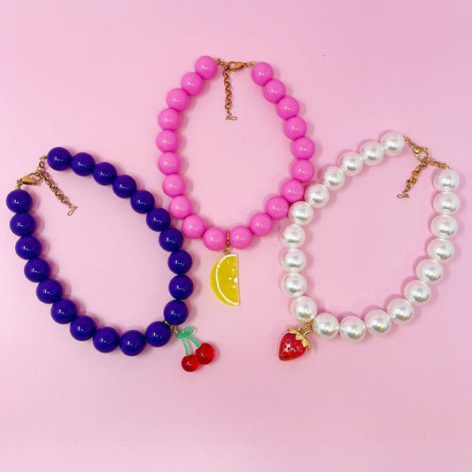 Color Bauble Sweet Fruit Lovely Necklace by Ellisonyoung.com
