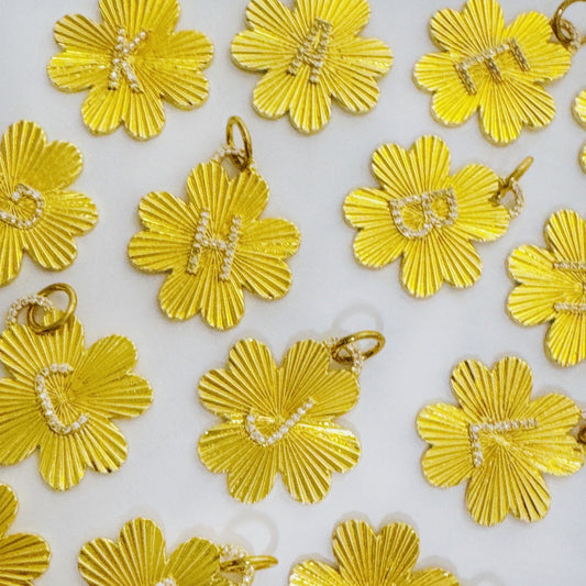 Clover Initial Seamless Clip Charm by Ellisonyoung.com
