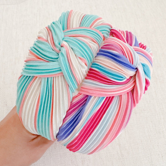 Color Pleats Headband by Ellisonyoung.com