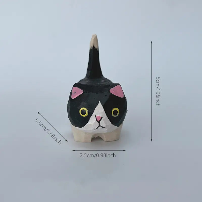 Mini Cat Figurine - Desktop Home Decor (1 Piece)