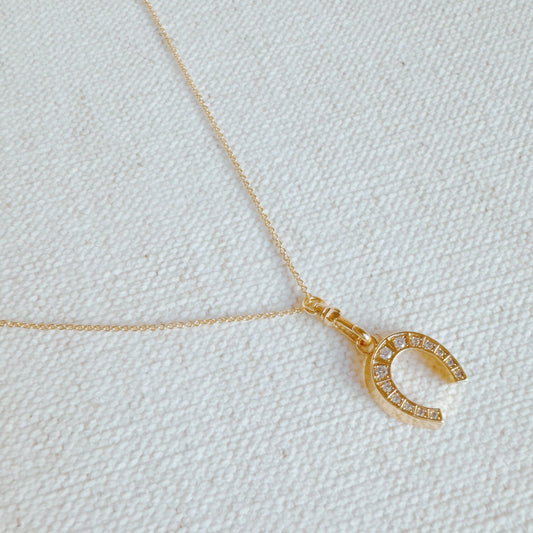 Paved-Horseshoe-Pendant-Necklace