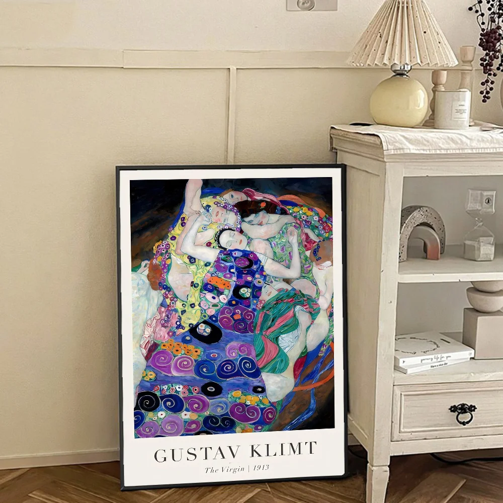 Gustav Klimt Flower Garden Sunflowers Anime Posters Sticky HD Quality Wall Art Retro Posters for Home