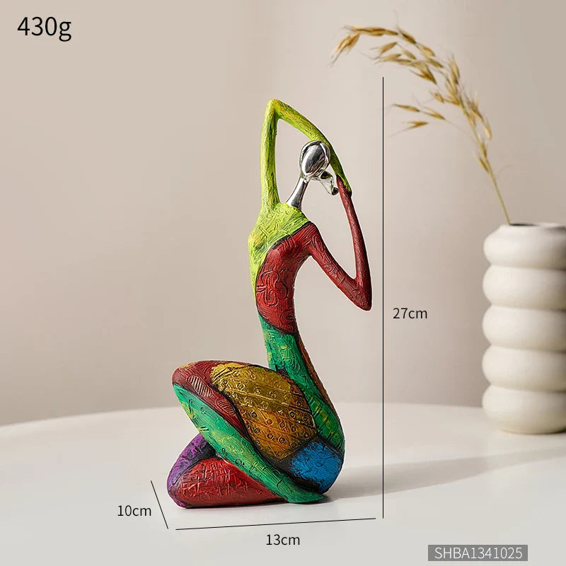 Creative Abstract Home Decor Character Sculpture Living Room Modern Art Dolls Desktop Decorations Accessories Gifts