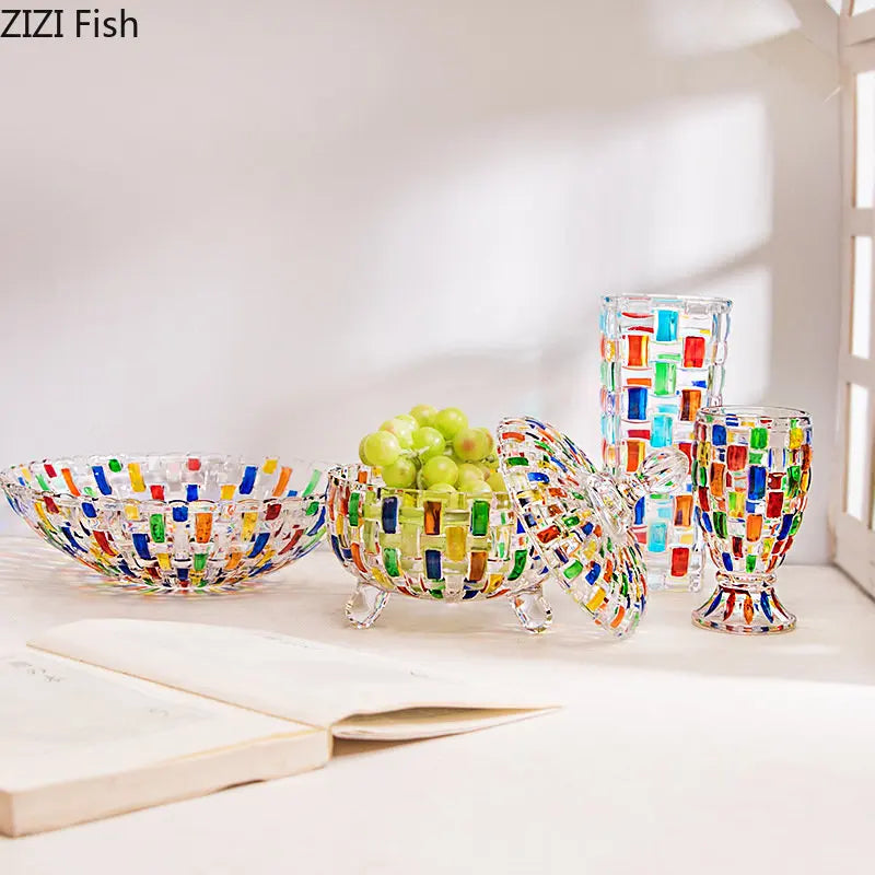 DecorBites™ Glass Vase Flower Pots Modern Crafts Artificial Flowers Vases Multiple Styles