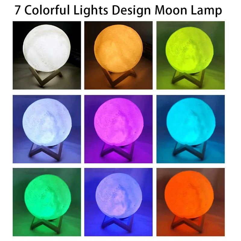 LED Moon Galaxy Light Lamp for Home Decor