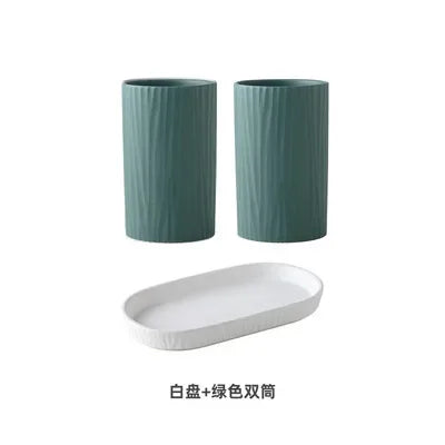 Nordic Kitchen Storage Chopsticks Tube Ceramic Chopsticks Tube with Drain Plate Household Chopsticks Cage Hotel Chopsticks Rack