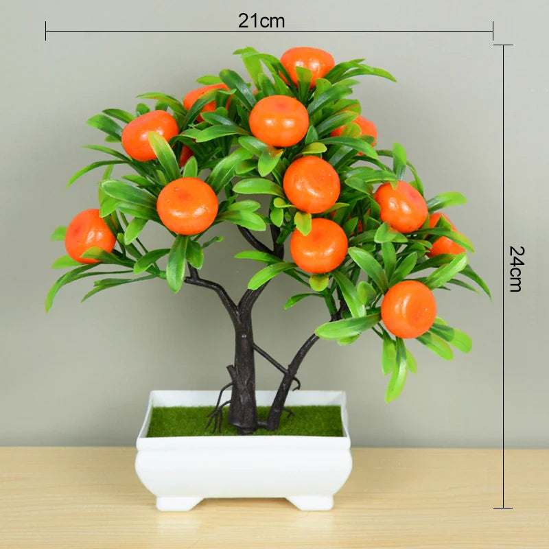 Artificial Potted Plants Bonsai Small Tree Plant Flowers Home Decor
