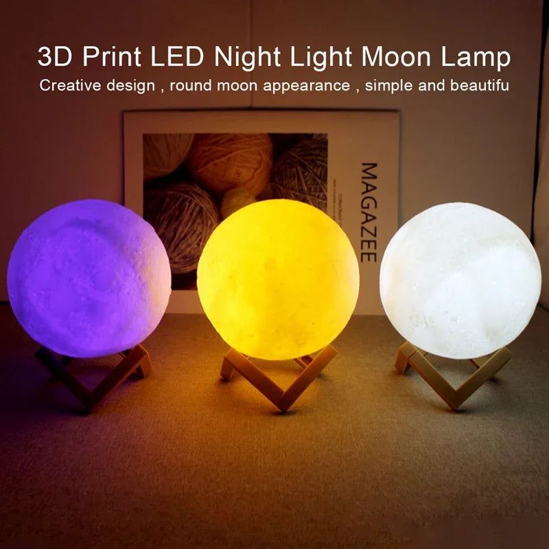 LED Moon Galaxy Light Lamp for Home Decor