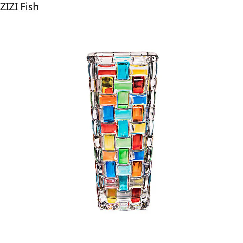 DecorBites™ Glass Vase Flower Pots Modern Crafts Artificial Flowers Vases Multiple Styles