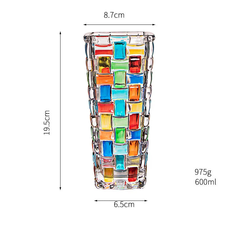 DecorBites™ Glass Vase Flower Pots Modern Crafts Artificial Flowers Vases Multiple Styles