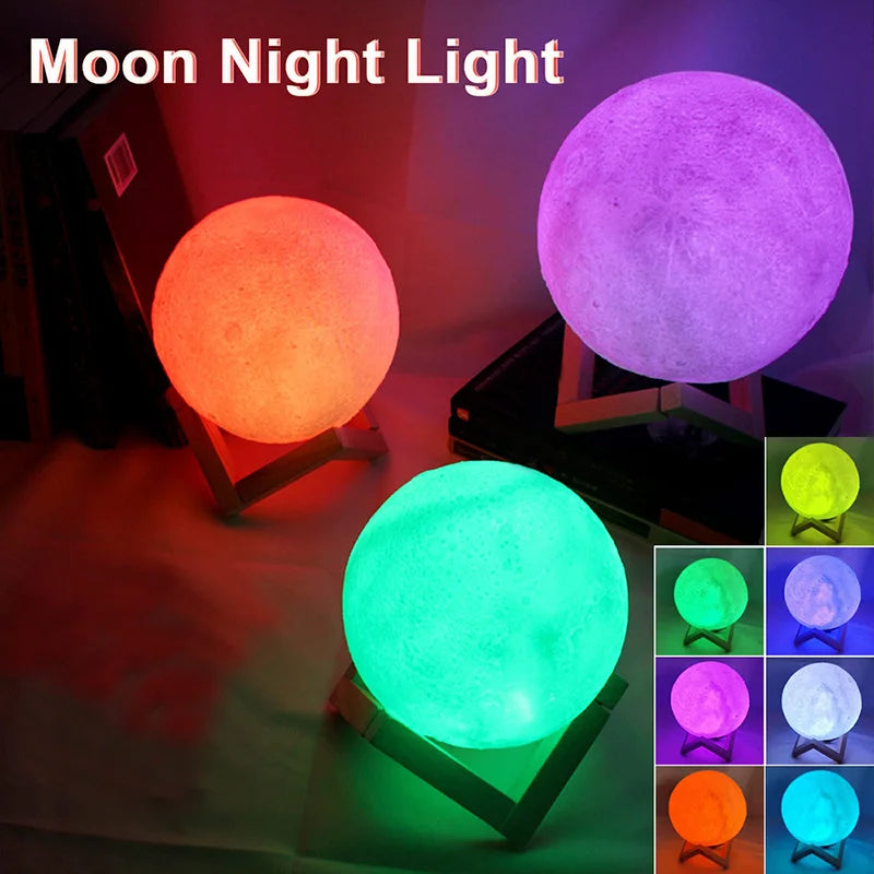 LED Moon Galaxy Light Lamp for Home Decor