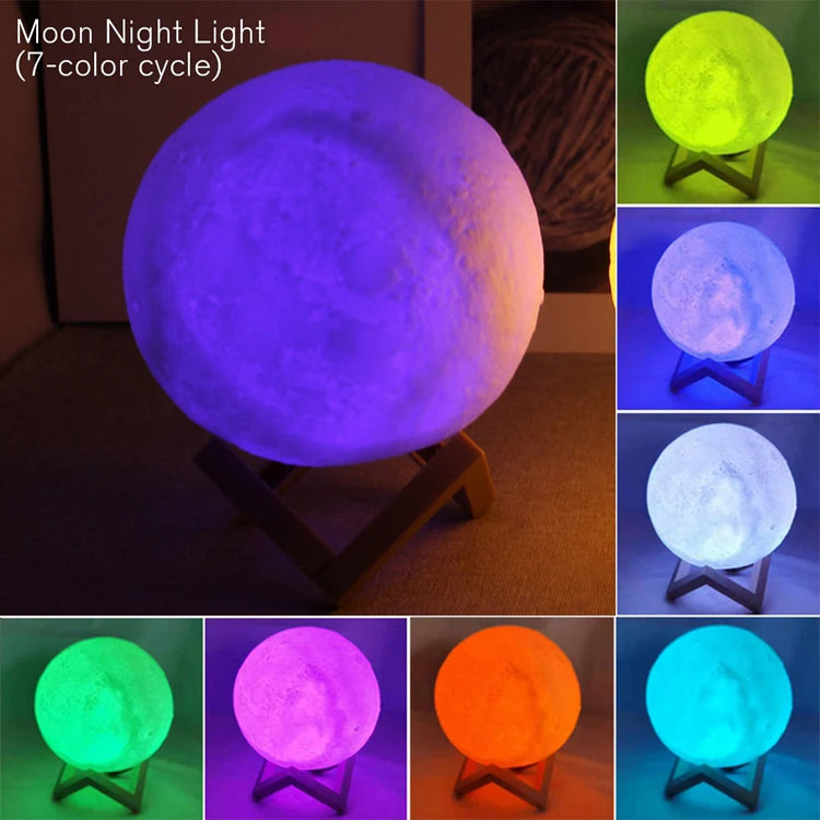 LED Moon Galaxy Light Lamp for Home Decor