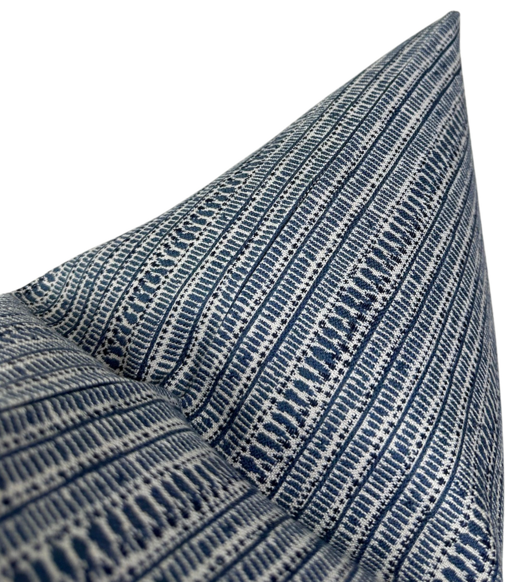 Saqqara Pillow Cover in Atlantic Blue, Walter G Pillows, Decorative Throw Pillows