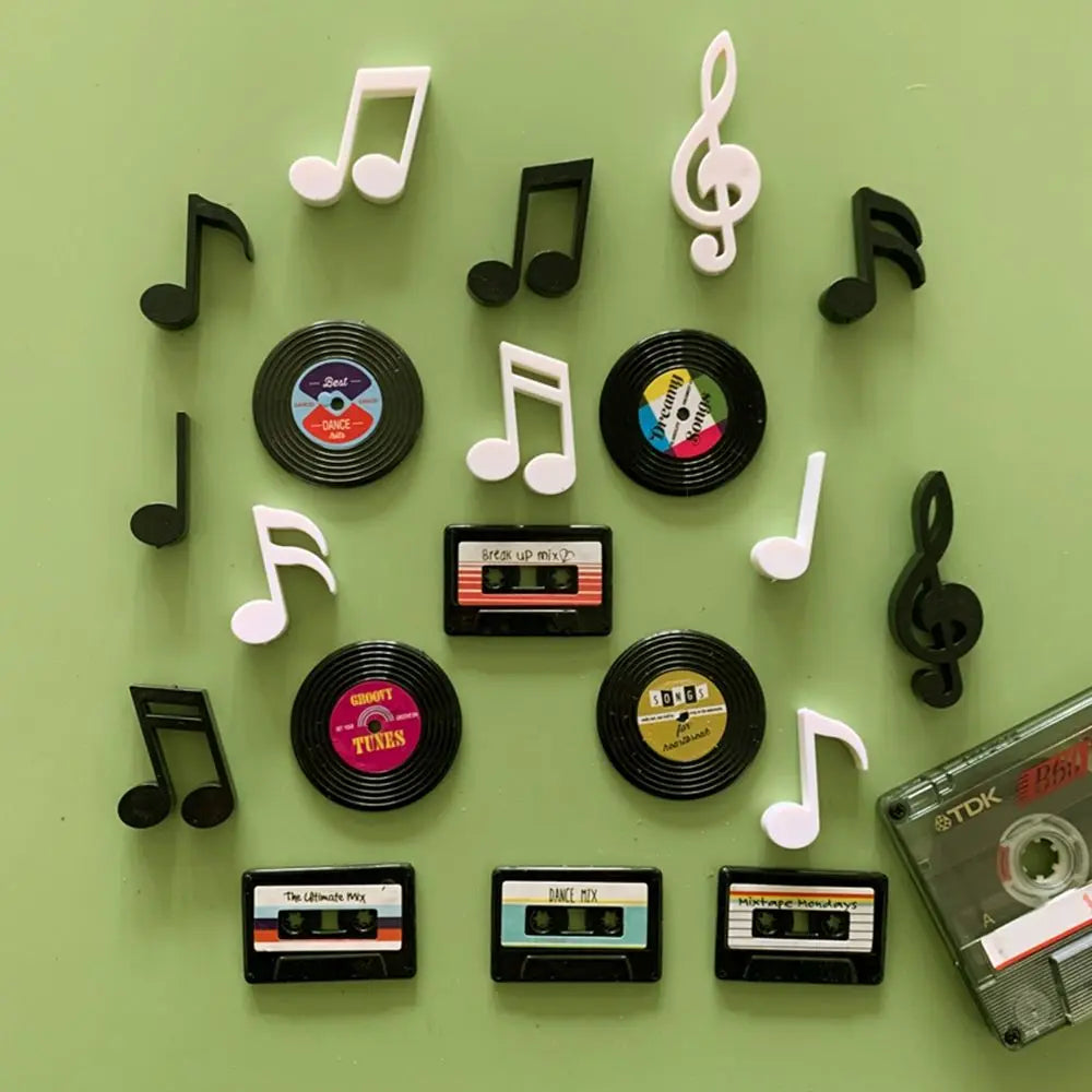 4Pcs/Set Nostalgic Cassette Record Fridge Magnet Cute Souvenir Gifts Home Refrigerators Decor