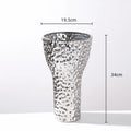 DecorBites™ Golden Ceramic Geometric Honeycomb Vase - Home Decoration Accessory