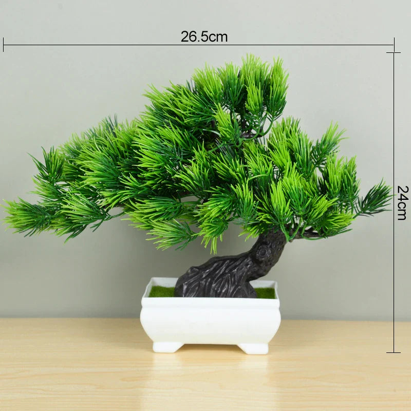 Artificial Potted Plants Bonsai Small Tree Plant Flowers Home Decor