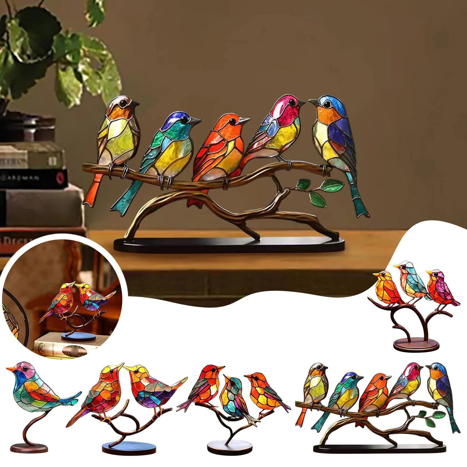 Bird Series Alloy Home Decor Figurines