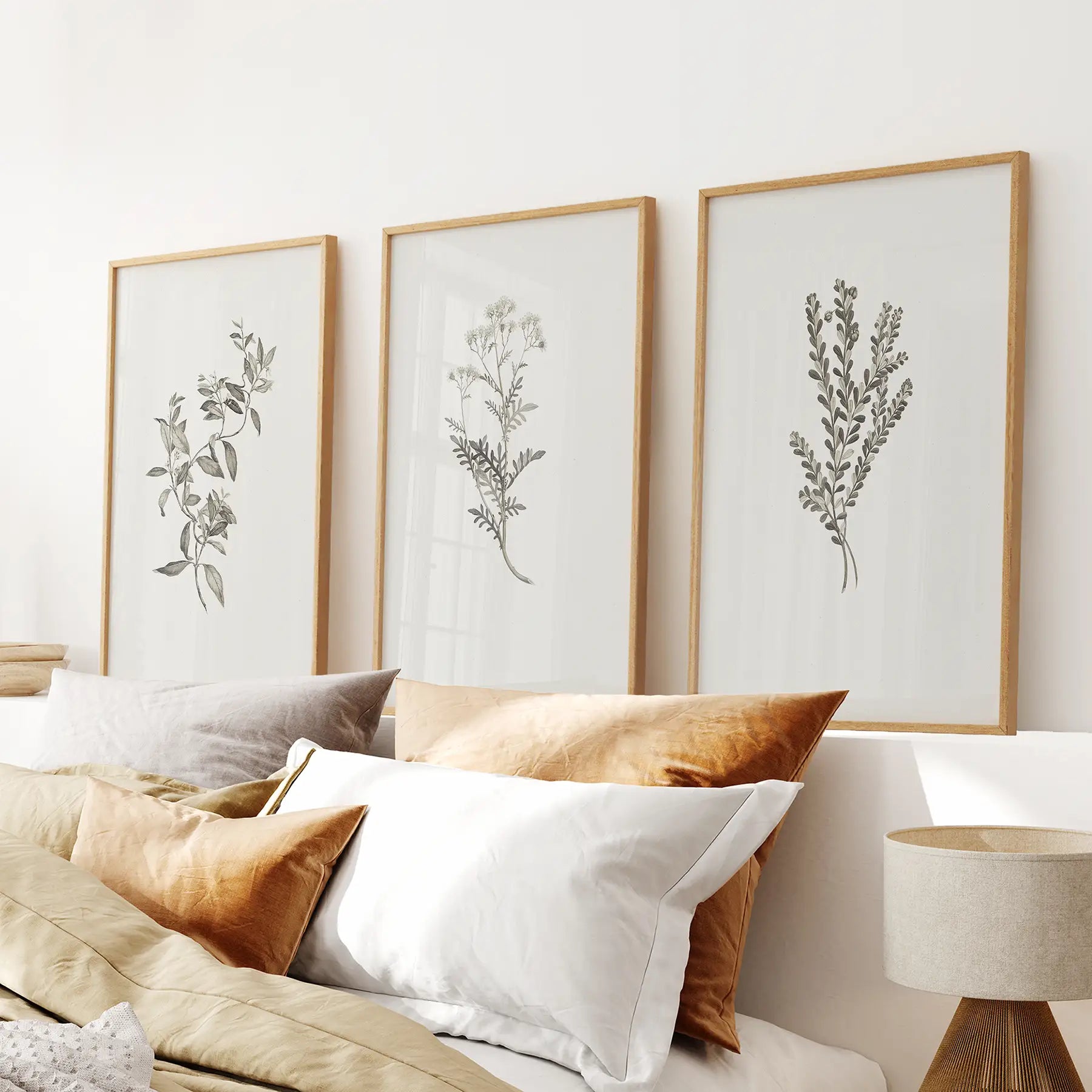 Vintage Home Decor. Botanical Wall Art Set by Sydney Parkinson