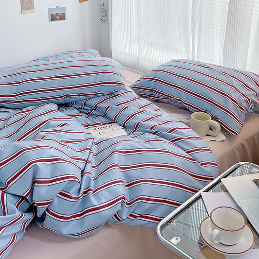 Ins Modern Minimalist Duvet Cover Three or Four Piece Suit