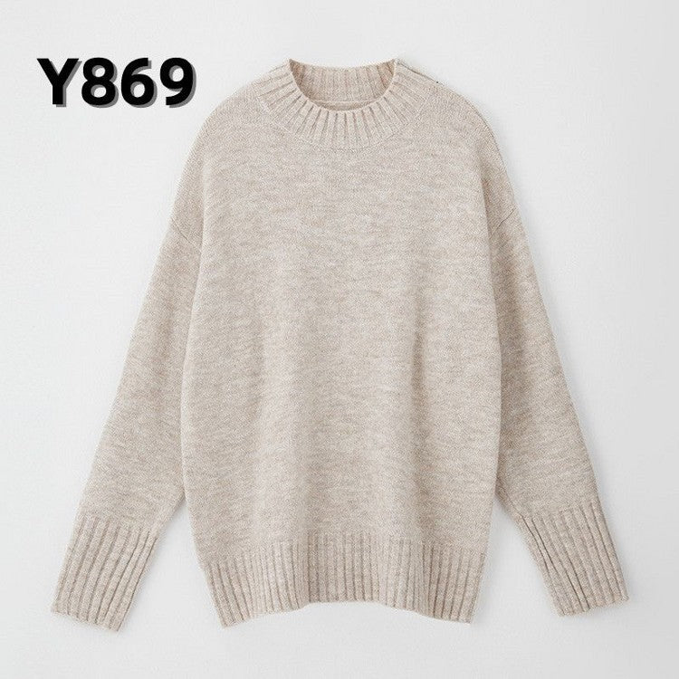 Women Knitted Turtleneck Sweater Pullover Jumper Batwing Top