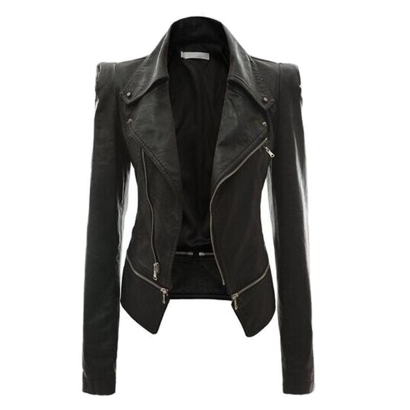 Faux Women's Leather Jacket